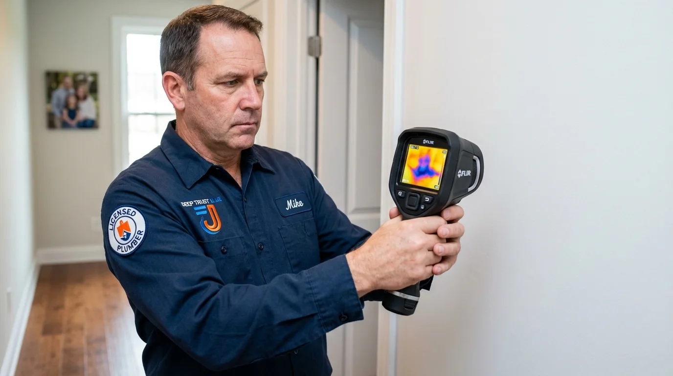 Thermal imaging leak detection by Johns Plumbing LLC in Dassel